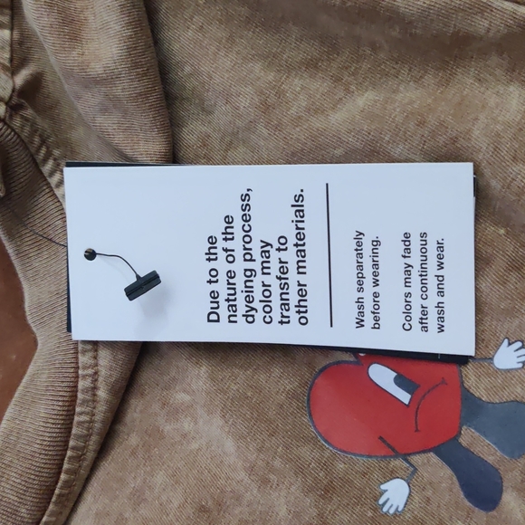 Bad bunny sad heart brown t shirt - Picture 4 of 4